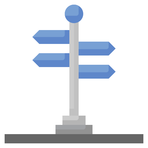 Directional sign Surang Flat icon