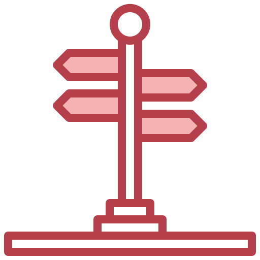 señal direccional Surang Red icono