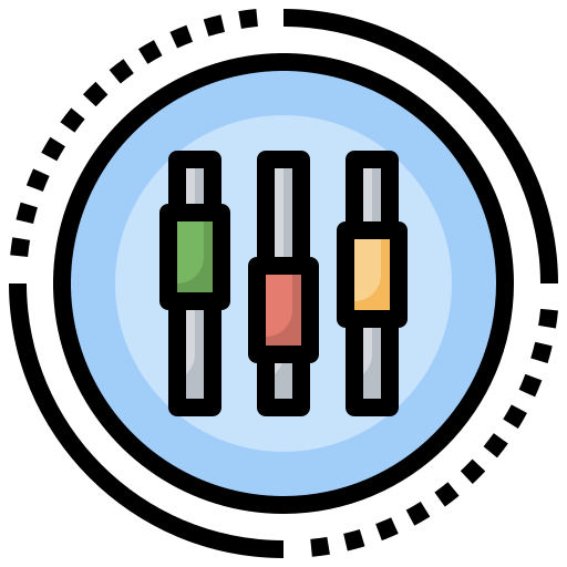 deslizadores Surang Lineal Color icono