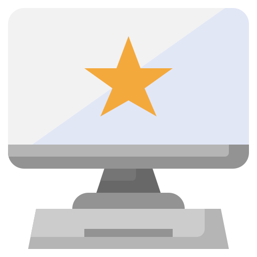 komputer Surang Flat ikona