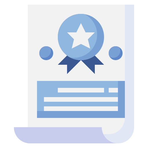 Certificate Surang Flat icon