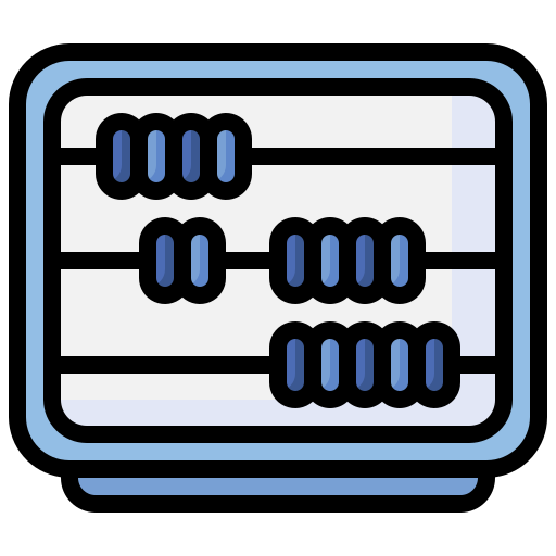 そろばん Surang Lineal Color icon