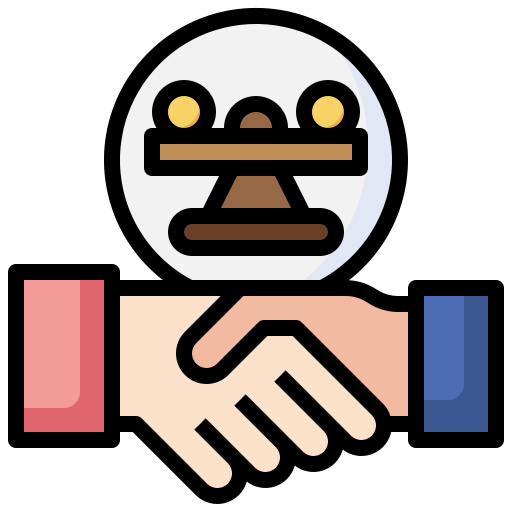 Shake hands Surang Lineal Color icon