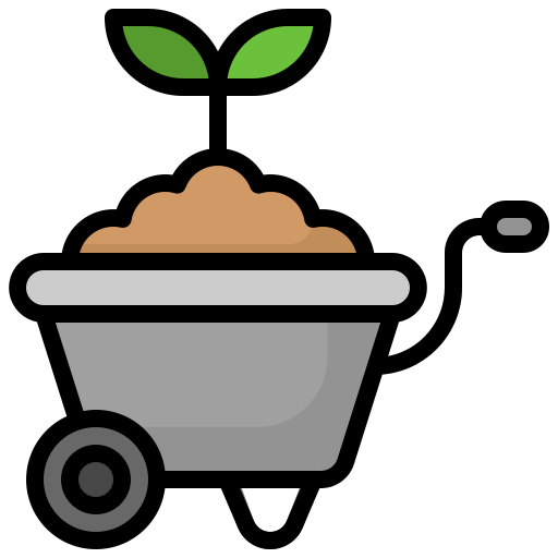 Wheelbarrow Surang Lineal Color icon