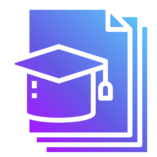 Graduate cap Generic Flat Gradient icon