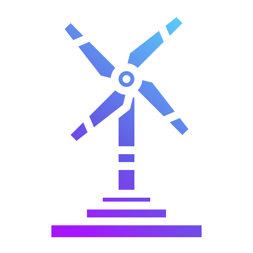 windturbine Generic Flat Gradient icoon