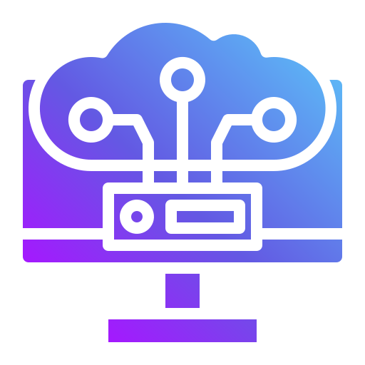 monitor Generic Flat Gradient icoon