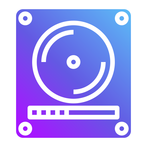 ハードディスク Generic Flat Gradient icon