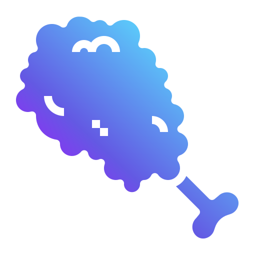 鶏もも肉 Generic Flat Gradient icon