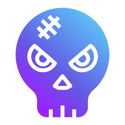 schedel Generic Flat Gradient icoon
