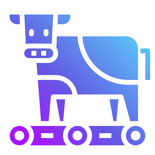 vaca Generic Flat Gradient icono