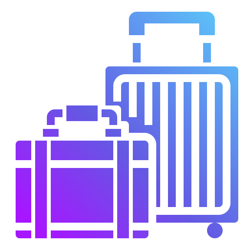 torba podróżna Generic Flat Gradient ikona