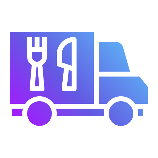 ciężarówka dostawcza Generic Flat Gradient ikona