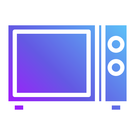Microwave Generic Flat Gradient icon