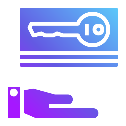 sleutelkaart Generic Flat Gradient icoon