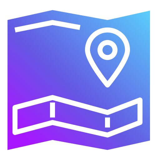 carta geografica Generic Flat Gradient icona