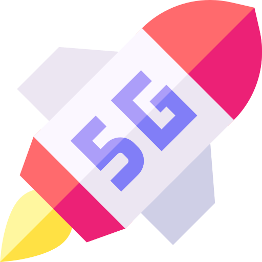 Rocket Basic Straight Flat icon