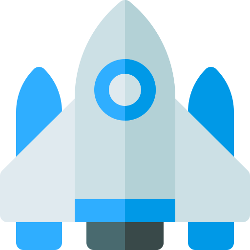 statek kosmiczny Basic Rounded Flat ikona