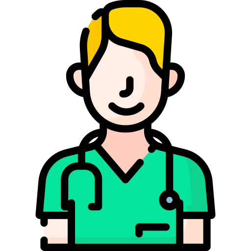 enfermero Special Lineal color icono