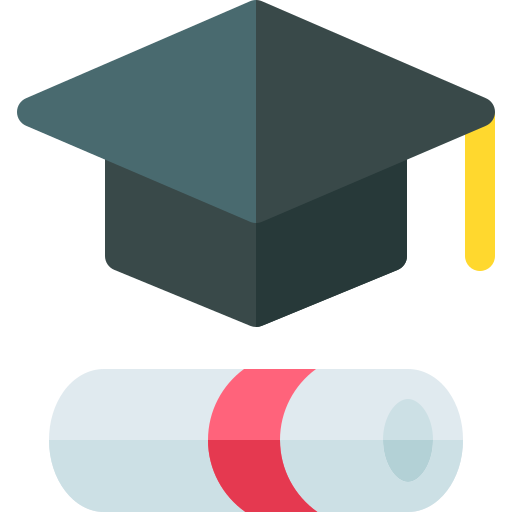 czapka dyplomowa Basic Rounded Flat ikona