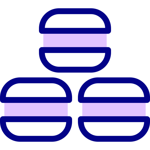 마카롱 Detailed Mixed Lineal color icon