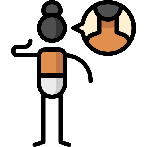 목 Puppet Characters Lineal Color icon