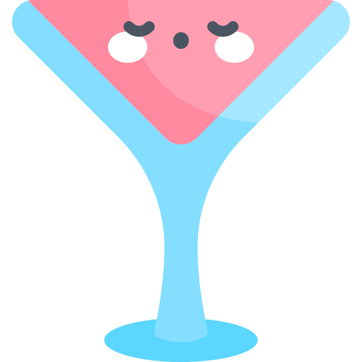 cocktail Kawaii Flat icona