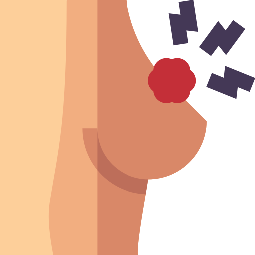 Breast Basic Straight Flat icon