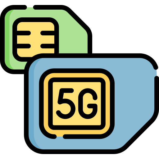 Sim card Special Lineal color icon