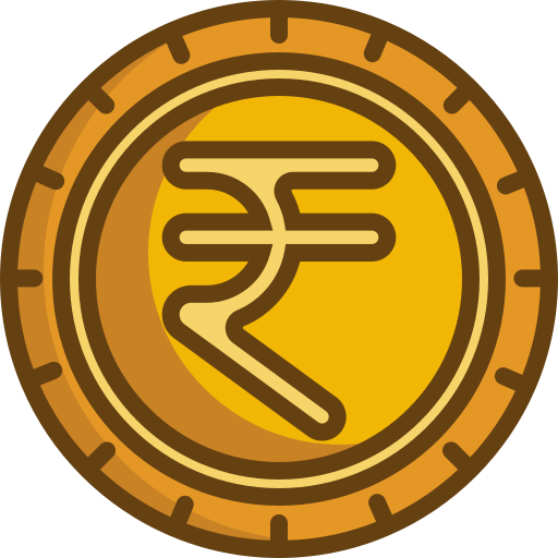 Rupee Generic Outline Color icon