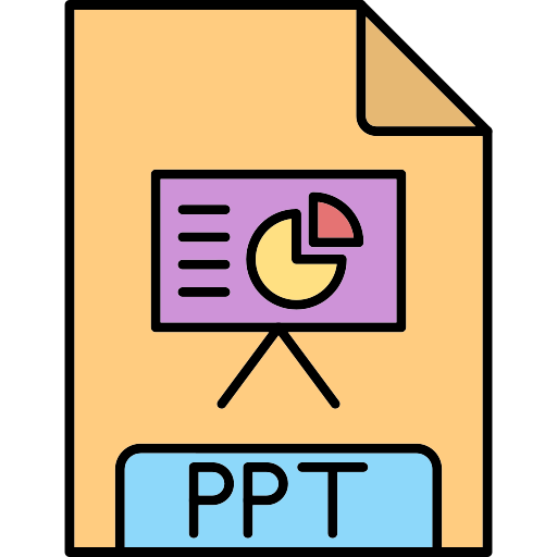 Ppt Generic Thin Outline Color icon