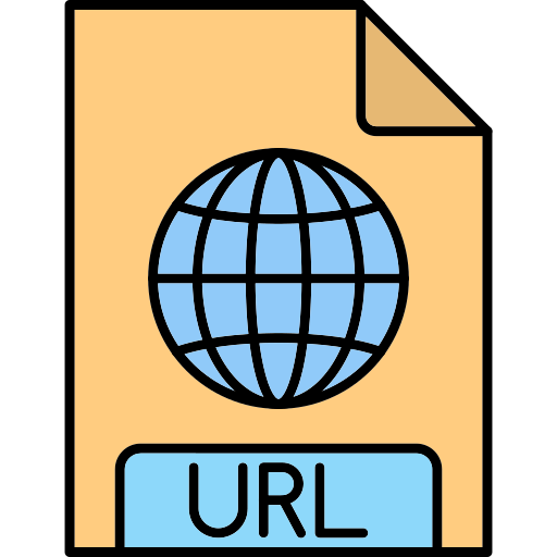 url Generic Thin Outline Color icon