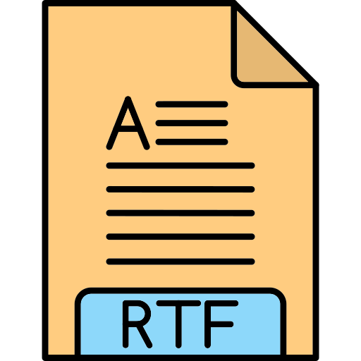 rtf Generic Thin Outline Color Icône