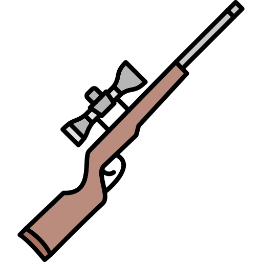 Sniper Generic Thin Outline Color icon