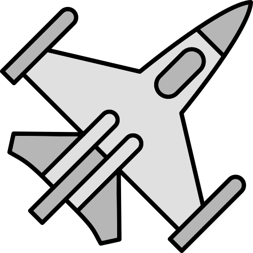 kampfjet Generic Thin Outline Color icon