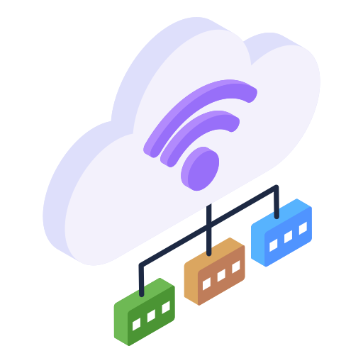 Cloud network Generic Isometric icon