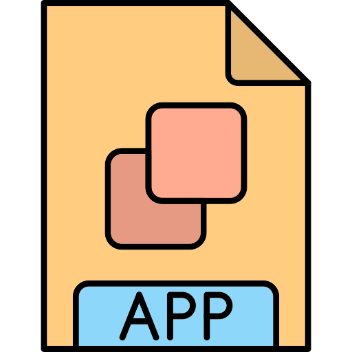 App Generic Thin Outline Color icon