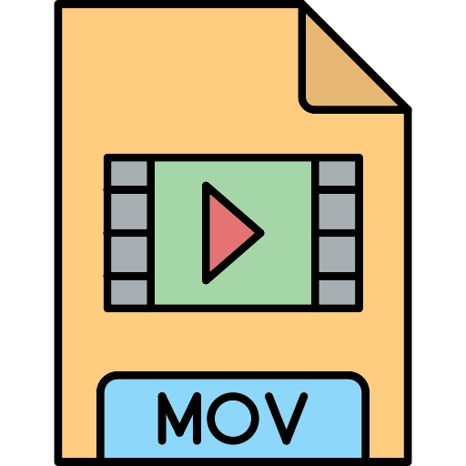 Mov Generic Thin Outline Color icon