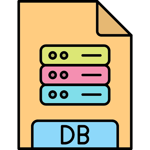 db Generic Thin Outline Color icono