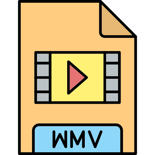 wmv Generic Thin Outline Color ikona