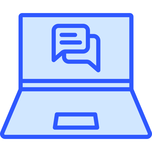 chat Generic Blue icono