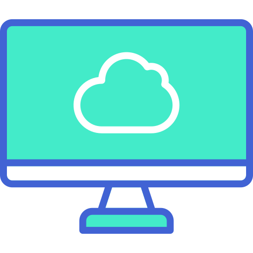 Cloud computing Generic Outline Color icon