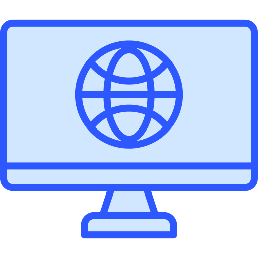 コンピューター Generic Blue icon