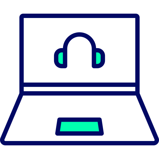 słuchawka Generic Outline Color ikona