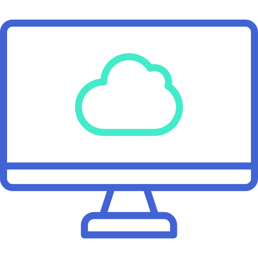 cloud computing Generic Outline Color icona