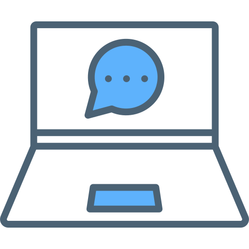 burbuja de chat Generic Blue icono