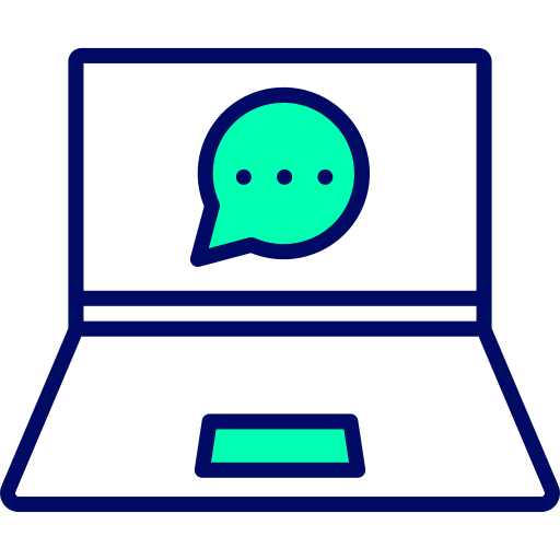 burbuja de chat Generic Outline Color icono