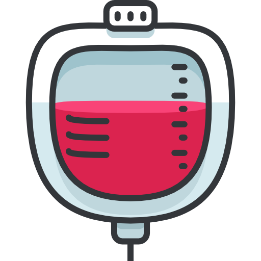 Blood transfusion Roundicons Premium Lineal Color icon