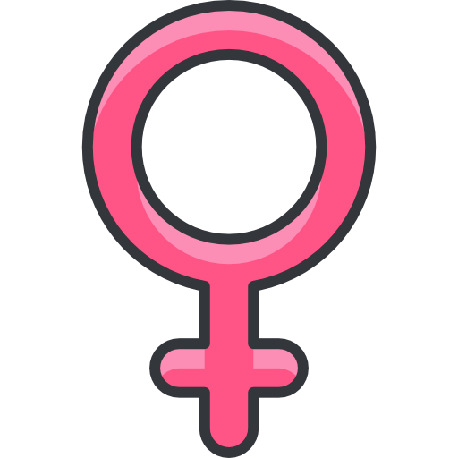 vrouwelijk Roundicons Premium Lineal Color icoon