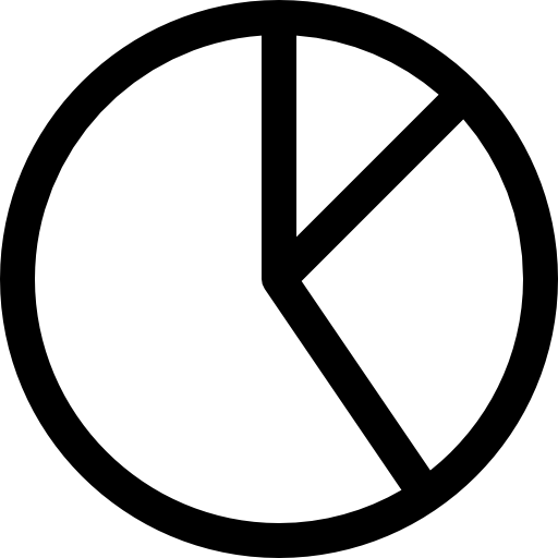 gráfico circular Soodabeh Ami Lineal icono